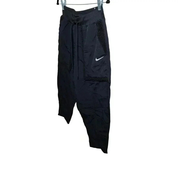 Nike Women's Small Sportswear Essential Woven High Rise Pants Black DQ6809-010 - Picture 6 of 10